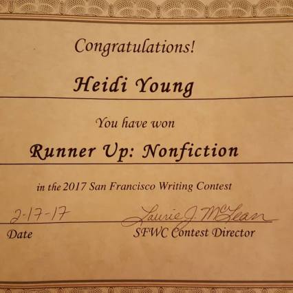 Runner Up Certificate